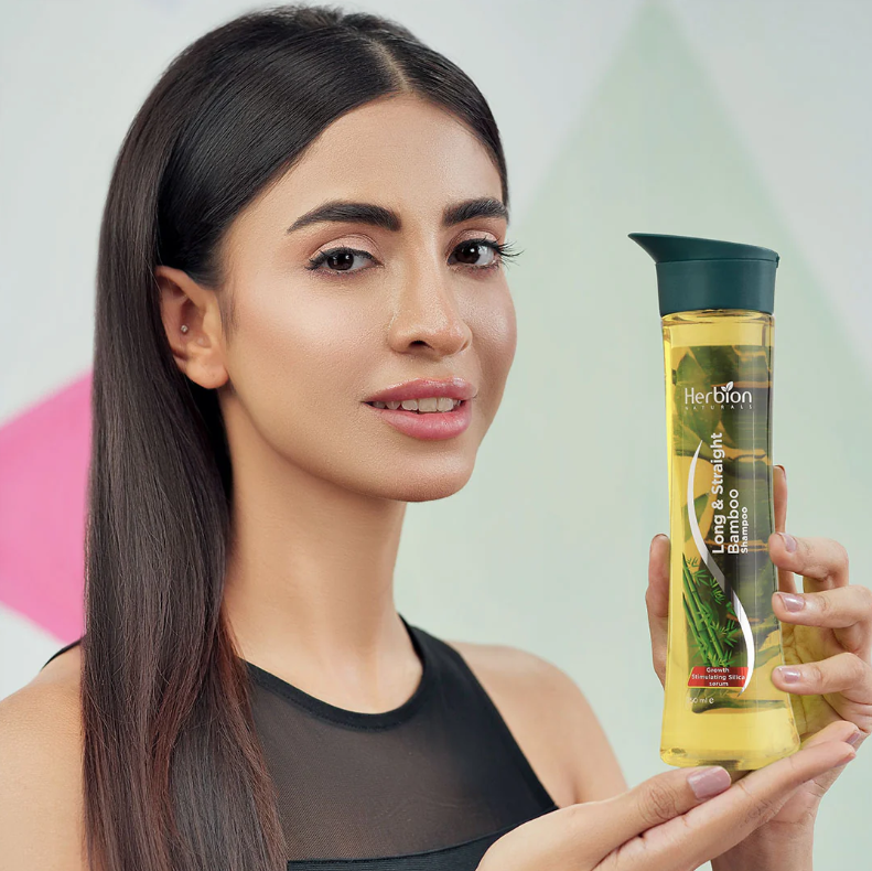Herbion Шампунь для волосся з бамбуком і лимонним соком – для видовження та випрямлення кучерявого волосся 250 мл